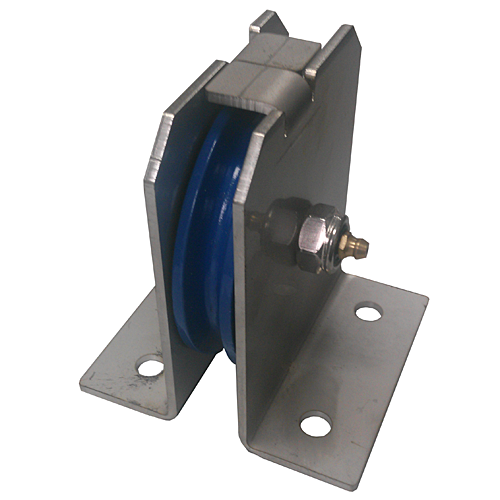 POLEA ESQUINA SOPORTE INOX